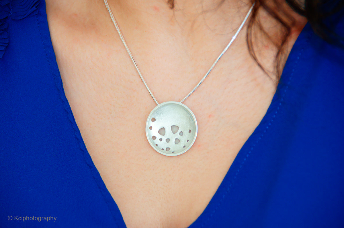 Scattered trillions necklace and earring sets - various options in silver