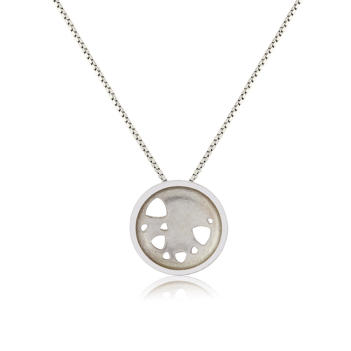 Kate Phipps Jewellery Scattered trillions necklace medium silver