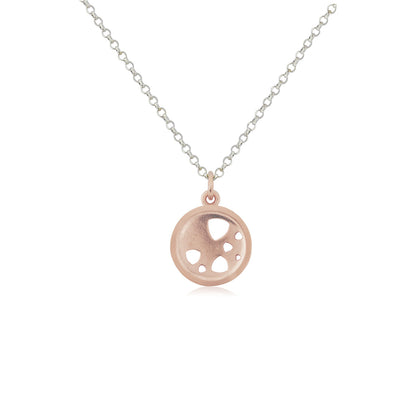 Kate Phipps Jewellery Scattered trillions necklace small 18 carat rose gold plated silver