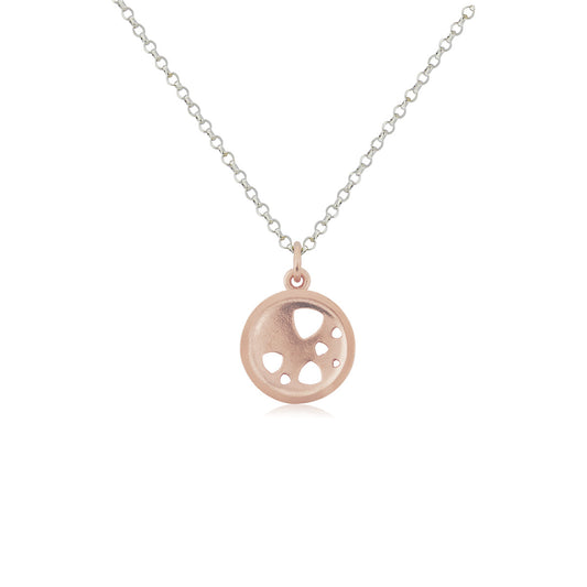 Kate Phipps Jewellery Scattered trillions necklace small 18 carat rose gold plated silver