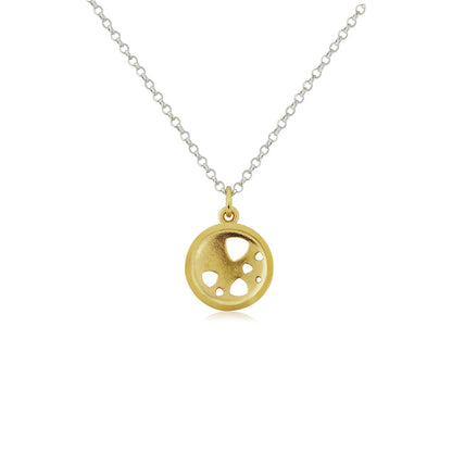 Kate Phipps Jewellery Scattered trillions necklace small 22 carat yellow gold plated silver