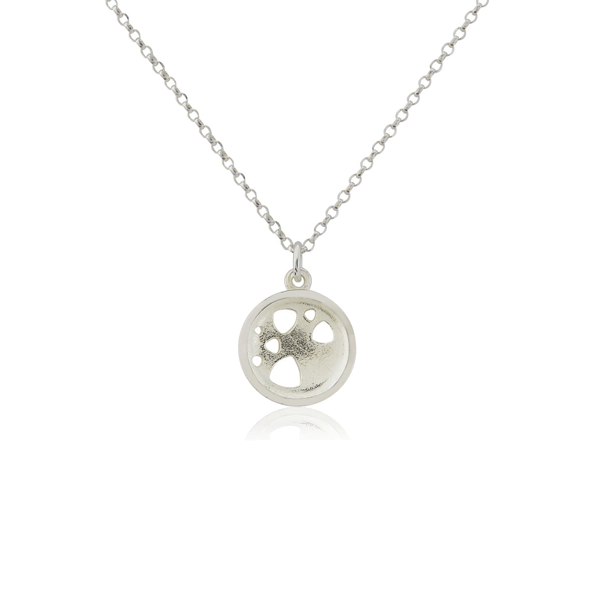 Kate Phipps Jewellery Scattered trillions necklace small silver