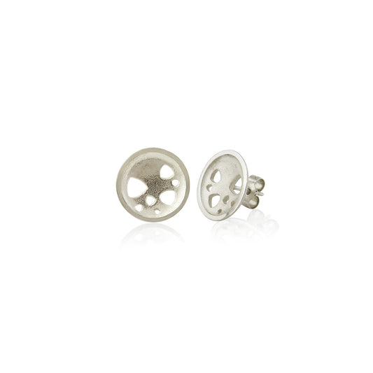 Kate Phipps Jewellery Scattered trillions stud earrings silver product photo