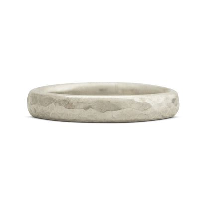 Kate Phipps Jewellery Simple elegance ring hammered polished 3mm comfort fit silver