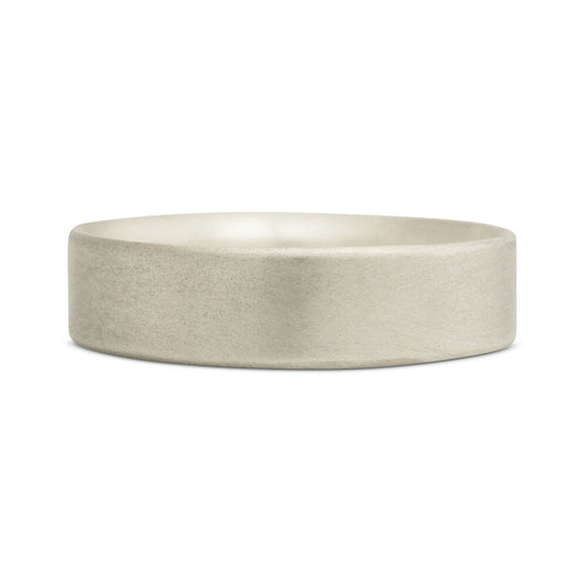 Kate Phipps Jewellery Simple elegance ring satin finish 5.5mm flat comfort fit silver