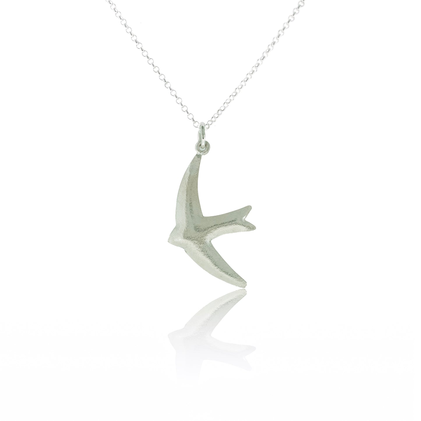 Mini swift bird necklace - subtle polish