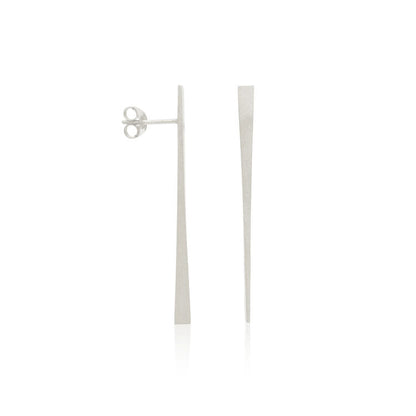Kate Phipps Jewellery silver tapered stud earrings product photo