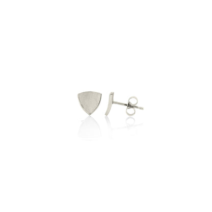 Kate Phipps Jewellery Trillion stud earrings small silver